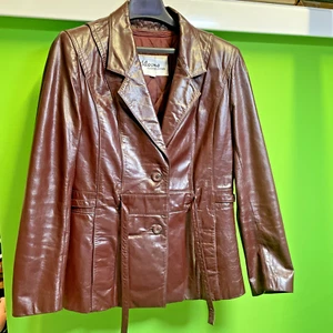Vintage Wilson Suede & Leather Ladies Black Leather Jacket Size 10 - Picture 1 of 10