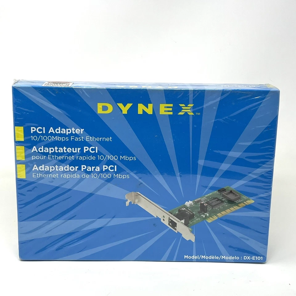Dynex 10/100Mbps Fast Ethernet PCI Adapter NIB - Image 1 of 4
