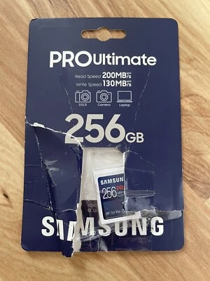 Samsung PRO Ultimate 256GB SDXC Full Size Memory Card MB-SY256S - Open Box - Image 1 of 2