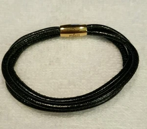 Endless bracelet by J LO 7.5' silver splash 3 strand leather charm. Retail 60$  - Picture 1 of 4