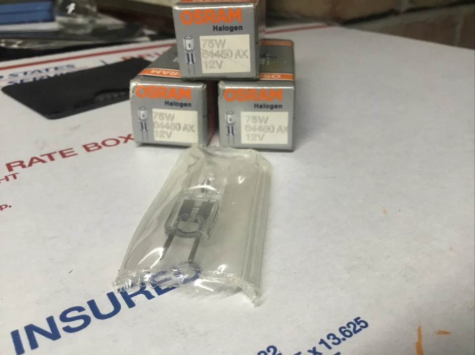 OSRAM 64450 AX 12V  75W ￼ Watt ￼￼￼￼ ￼Tungsten Halogen ￼Projector  Lamp - Image 1 of 4