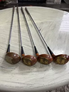 VINTAGE Orlimar HANDMADE Aged Maple (1-3-4-5) 4Pc Wood Set RH ~ Reg Flex Shafts - Picture 1 of 4