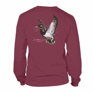 SOUTHERN LURE Winging It Duck Bird Hunt Long Sleeve Shirt Youth Medium Marsh NWT - Picture 1 of 1