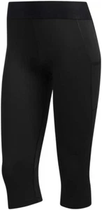Adidas Women Size 2XS Black Mid-Rise Capri Leggings Compression - Picture 1 of 1