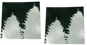 Vajilla cuadrada de vidrio decoración de vacaciones, paquete de 2, plateado y verde, por - Imagen 1 de 5
