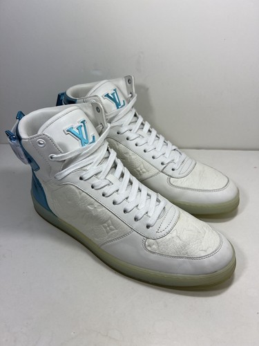 LOUIS VUITTON（LV） Monogramma alto Louis Vuitton Rivoli bianco blu in buone condizioni taglia LV 9 US 10