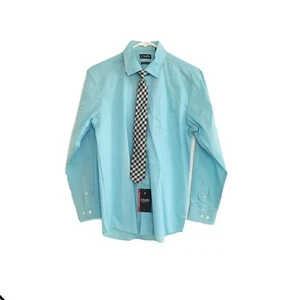 boy's: CHAPS Dressy Shirt with Clip Tie  - Size 18 *NEW* - Picture 1 of 5