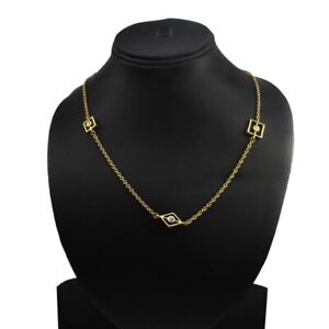 HSN GOLDTONE ROUND CLEAR CRYSTAL 30" NECKLACE