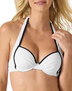 Tommy Bahama X6635 Island Cays Cabana Bügel Bikini Schwimmen Oberteil, Weiß, 34D - Bild 1 von 3