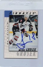 1997/98 Be A Player #187 Michal Grosek Sabres Signed Auto *G6873