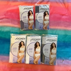 New Women's Jockey Elance Underwear Cotton Comfort 3 French Cut Soft Sz 6/M - Picture 1 of 15