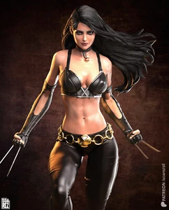 X-23 Statue 3D Print Unpainted/Unassembled - Picture 1 of 11