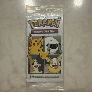 SELLADO 25 Aniversario Pokemon Cereal 3 Cartas Booster Pack! Pikachu holográfico - Imagen 1 de 6