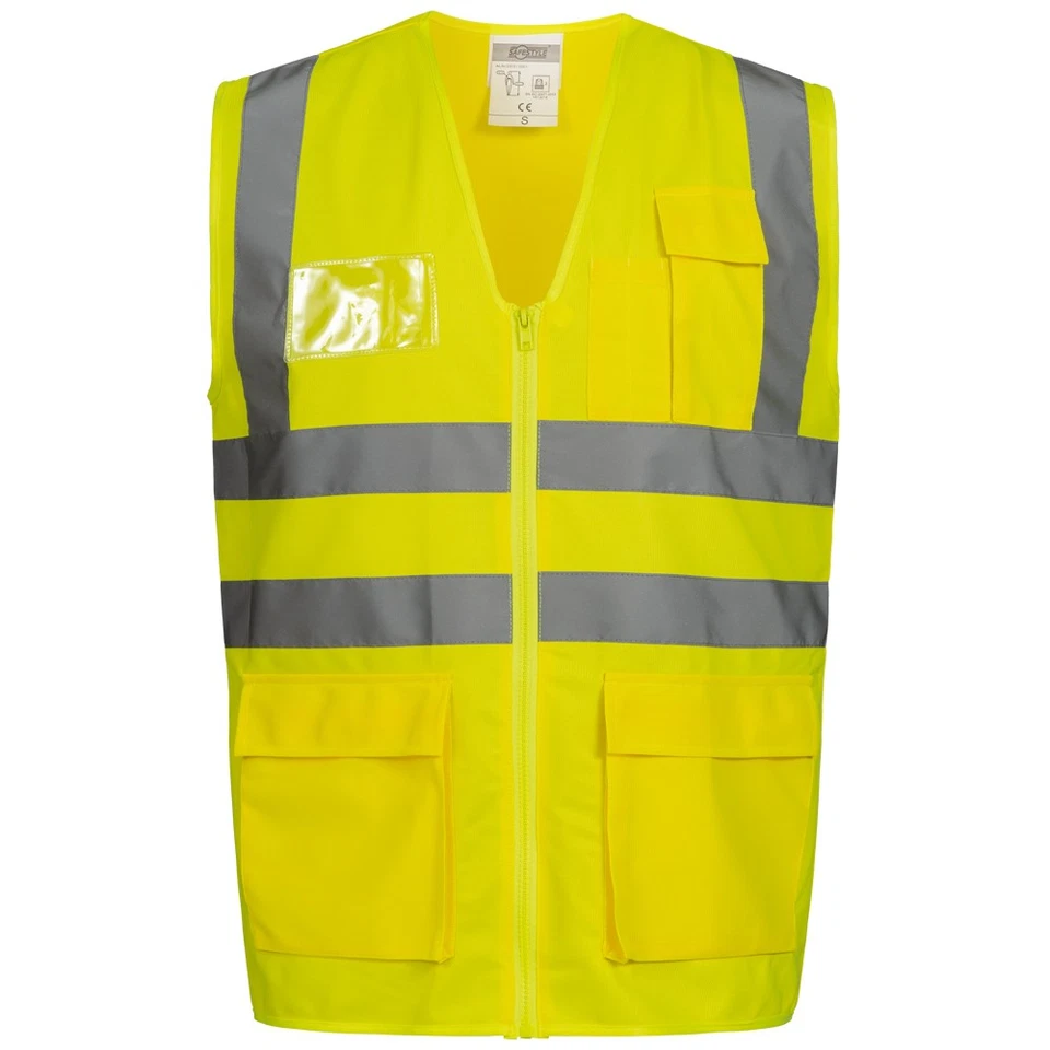 SAFESTYLE Gr .7XL (82/84) *ALBIN* WARNSCHUTZWESTE GELB gelb *ALBIN* HIGH VISIBILITY VEST Y