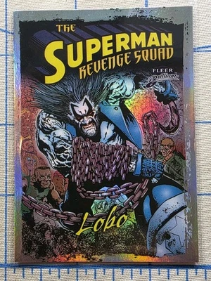 Fleer Brilliants - Lobo RS-15 - The Superman Revenge Squad - DC Comics Card - Image 1 of 4