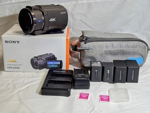 Sony FDR-AX40 4K Handycam Camcorder 20x Optical Zoom Optical SteadyShot Used - Picture 1 of 10