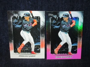Lote de inserciones de terrores nocturnos Topps Update 2025 1 rosa 1 base Francisco Lindor #NT18 - Imagen 1 de 2