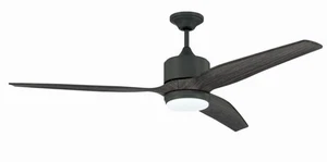NIB! Craftmade Mobi 60" Outdoor Ceiling Fan w/ LED Lights, Aged Galvanized Gray - Picture 1 of 11