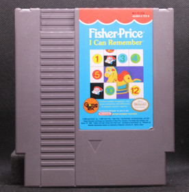 Fisher Price I Can Remember (Nintendo NES, 1990) Authentic - TESTED & Working !