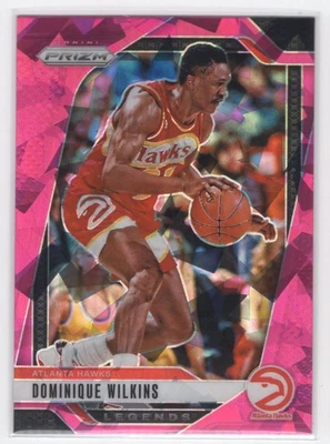 #282 2024-25 Panini Prizm Pink Ice ^ Dominique Wilkins Atlanta Hawks Foto 1 de 2