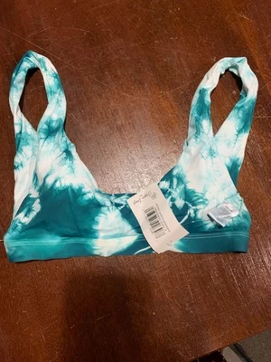 Top de biquíni Dippin Daisy novo com etiquetas tamanho médio verde - Imagem 1 de 3