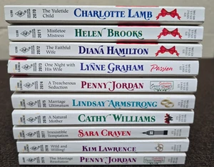 Harlequin Presents Book lot of 10 PB 1999-2000 Penny Jordan Lynne graham - Foto 1 di 12