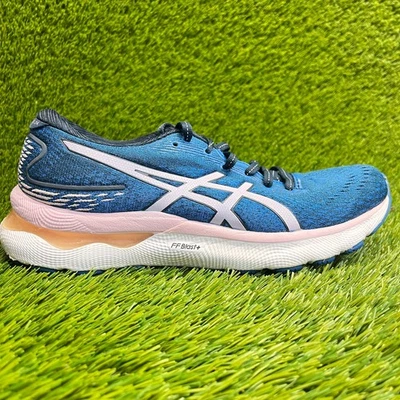 Asics Gel-Nimbus 24 Mujer Talla 8.5 Azul Rosa Caminar Correr Zapatos Tenis Foto 1 de 4