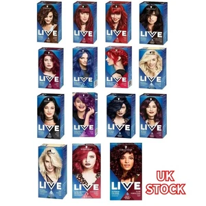 Schwarzkopf Live Range Intense Hair Colours Permanent or Semi-Permanent Hair Dye - Picture 1 of 31