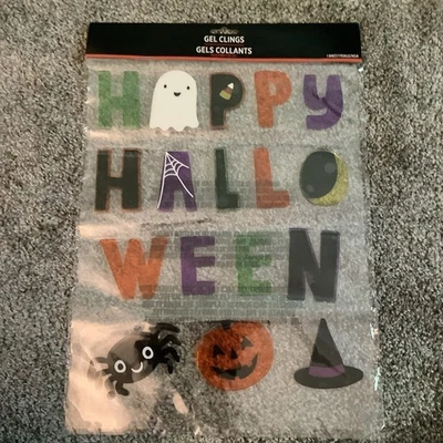 Agarra-se em gel para decoração de festa de Halloween fantasma abóbora aranha amigos Hi-Ween - Imagem 1 de 2