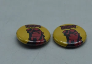 HELLBOY 2007 SAN DIEGO COMIC CON PROMO 1” BADGE BUTTON PIN RARE SDCC X2 - Picture 1 of 11