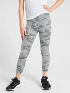 Athleta Girl Printed Chit Chat Capri Medium M 8-10 NWT Leggings - Picture 1 of 3