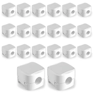 20 pcs Kabelhalter Schreibtisch, Kabelhalter Kabelclips, Kabel Organizer - Feder - Bild 1 von 6