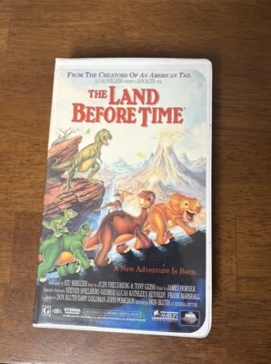 The Land Before Time VHS 1996 MCA Universal Clamshell Family Movie Rated G - Image 1 of 2