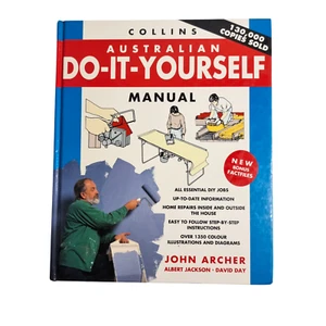 Collins Australian Do It Yourself Manual John Archer Vintage Hardback 1992 DIY - Picture 1 of 9