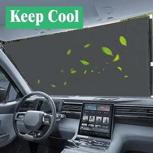 Toyota Front Windshield Sun Shade-Retractable Visor for UV&Heat Block Protection - Foto 1 di 15