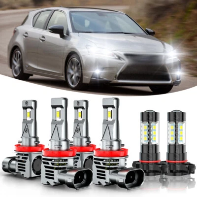 Combo faros LED H9 H11 H16 haz alto-bajo luz antiniebla para Lexus CT200h 2014-2017 Foto 1 de 4
