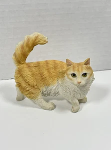 Veronese Designs 2005 orange und weiß Harz Tabby Katze Figur 3x3,5" zu Fuß - Bild 1 von 10