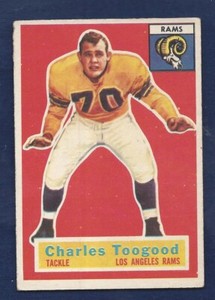 1956 TOPPS FOOTBALL #54 CHARLES TOOGOOD .99 SHIPPING M349