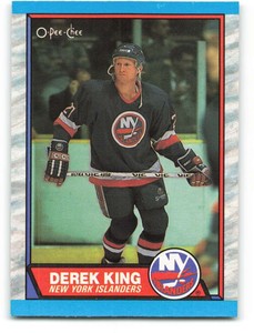 1989-90 O-Pee-Chee #6 Derek King NM-MT RC Rookie NY Islanders New York Islanders