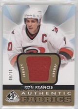 2012-13 SP Game Used Edition Authentic Fabrics Gold /10 Ron Francis #AF-RF HOF