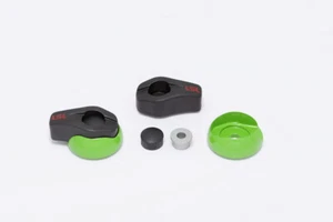 LSL Aluminium Crash Pad Heads (Colour: Powder-coated Green) - Picture 1 of 6