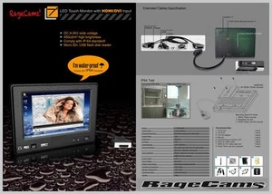 7"Waterproof Monitor HD HDMI Marine LCD TFT For Garmin 8400 8600 Raymarine GS ES - Picture 1 of 4