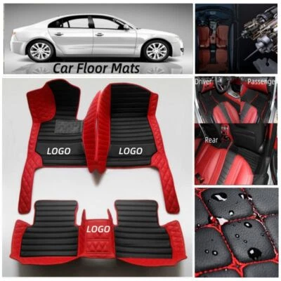 Fit Nissan TIIDA 2006-2024 Car Floor Mats PU Leather Cargo Pads Custom Carpets - Image 1 of 4