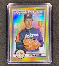 Topps Legends of the Game Nolan Ryan Gold Rainbow Foil Numbered 60/75