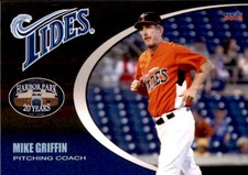 2012 Norfolk Tides Choice #4 Mike Griffin Hawthorne New Jersey NJ Baseball Card
