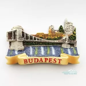 Budapest Hungary Tourist Travel Souvenir 3D Resin Refrigerator Fridge Magnet - Picture 1 of 4