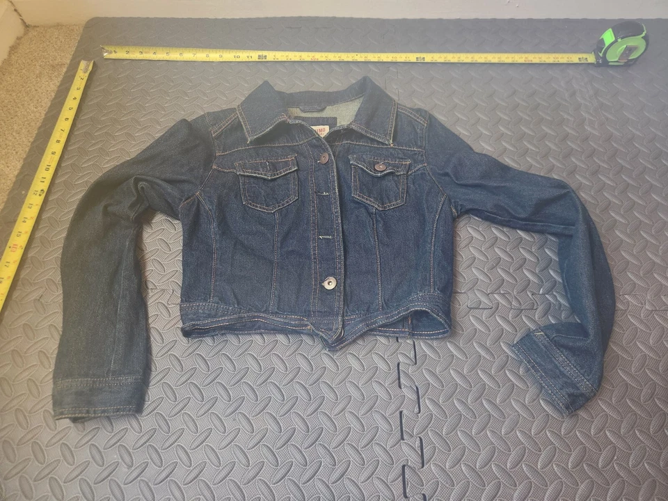 Mossimo Denim Jean Jacket Fitted Button Down - Size Medium - Juniors #S122 - Image 1 of 3