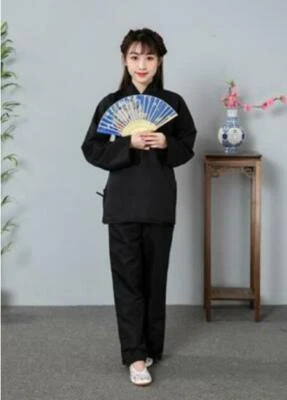 WuXia Antiguo Hanfu Disfraz Hombres Mujeres Algodón Puro Ropa Interior Pijama Traje Chino Foto 1 de 4