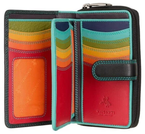 Visconti Damen-Geldbörse aus weichem Leder mit Doppelfaltung in Geschenkbox RFID 16 Karten R13 - Bild 1 von 55