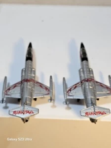 2 Maisto P104 Starfighters Ultimate Marvel Air Force Elektra Plane 2002 - Picture 1 of 12